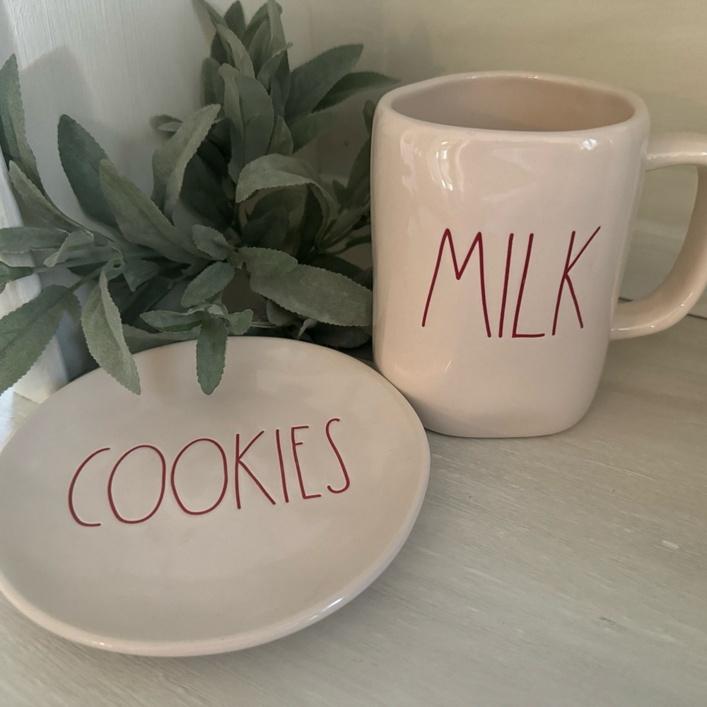 Rae Dunn Milk and Cookies Set